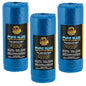 Dura-Gold 72" x 59' Pure Blue Pre-Folded Masking Film, (3 Pack) Painters Plastic Roll (0.4 Mil), Pull Down Drop Sheet, Pre-Folded Plastic Sheeting for Painting Protection on Auto, Walls, Furniture