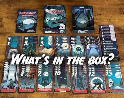 Scream! Card Game – Spooky, Silly Fun for Game Night | Easy to Learn | Plays in Under 30 Minutes | 3-5 Players | Great for Teens, Adults & Families | From Creators of One Night Ultimate Werewolf