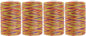 Mandala Crafts 4 Pack of Serger Threads Cones Spools - 20S/2 2000 Yards Polyester Rainbow Threads for Sergers Machine and Overlock Quilting Sewing Machine
