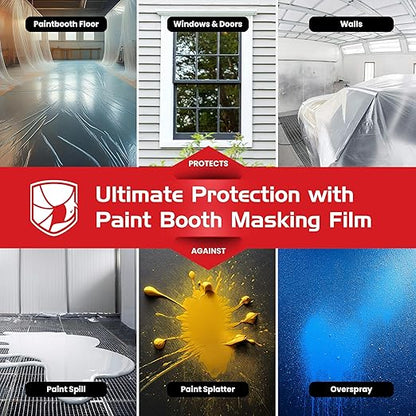 ArmorDillo Paint Booth Floor & Wall Film Free Knife, 3mil w/Metallocene. Only White-Opaque, Anti-Static, Easy-Start, Washable, Skid-Resistant - 36" x 300' Asteroid-Proof...Probably