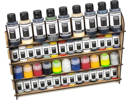 Paint Rack for Model Paints. Hobby Craft Citadel Vallejo Tamiya Army Wall Paint Rack Stand Paint Holder Organiser Miniature Warhammer Paint Storage Model Painting Station (Universal)