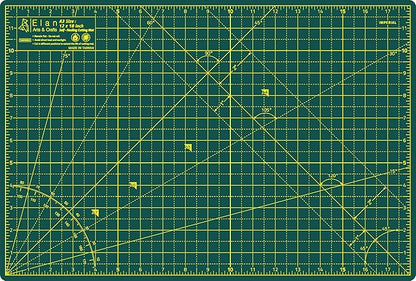Elan Cutting Mat A3 Green, Self Healing Cutting Mat 12x18 Inch, 5-Ply Craft Board Green, Hobby Board for Crafts 12x18 Inch