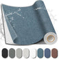Fabric Repair Patch, 17X79 Inch Fabric Large Repair Tape, Self-Adhesive Patches for Furniture, Sofa, Car Interior, Shoes, Hand Bag, Clothing (Blue Grey, 17X79 Inch)