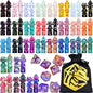 RPG Dice Sets 30 X 7-Die DND Polyhedral Dice (210pcs) with a Large Drawstring Bag for Dungeons and Dragons Tabletop Role Playing Games
