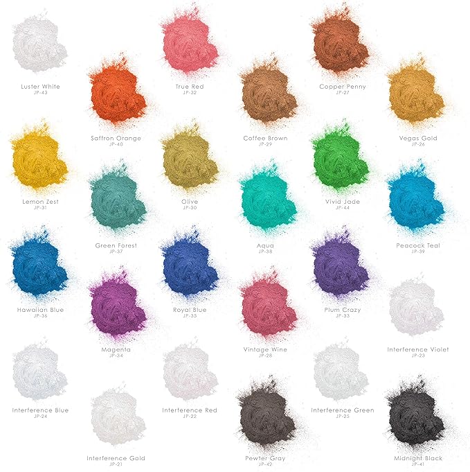 U.S. Art Supply Jewelescent Mica Pearl Pigment Powder, Interference Vintage Wine 3.5 oz (100g) Pouch - Cosmetic Grade, Epoxy Resin Color Pigment, Mica Powder for Resin, Soap, Slime, Candle Dye, Art