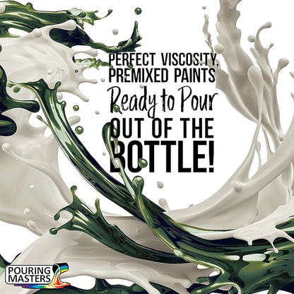 Pouring Masters Ivy Green/Blue Iridescent Special Effectsr Acrylic Pouring Paint - Premium 32-Ounce Pre-Mixed Fluid Acrylic Paint - Fluid Art Supplies for Canvas, Wood, Paper, Tile & Rocks