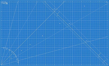 Elan Cutting Mat 36x60 Blue, Extra Large Self Healing Cutting Mat 36 x 60 Inch, 5-Ply Craft Board Blue, Hobby Board for Sewing and Quilting