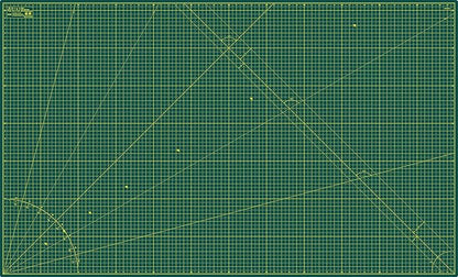 Elan Cutting Mat 36x60 Green, Extra Large Self Healing Cutting Mat 36 x 60 Inch, 5-Ply Craft Board Green, Hobby Board for Sewing and Quilting
