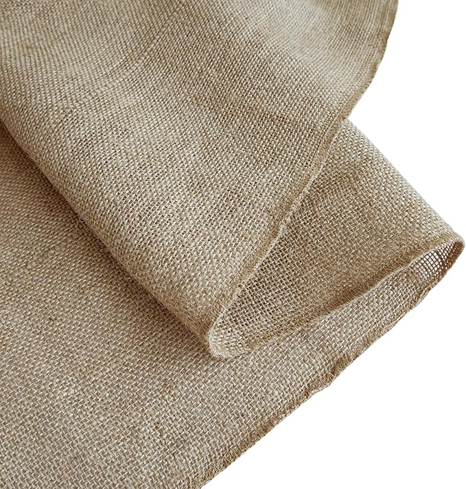 Shatex Natural Burlap Roll,36inch x 18ft High Density Burlap Fabric for Craft Projects,Table Runners,Weddings Decor,Christmas Decorations