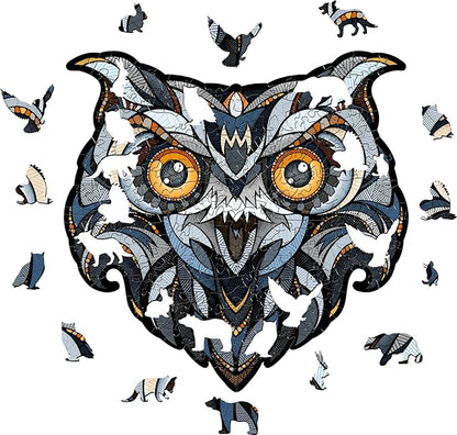 EWA Home Décor – Eagle Own Small 125 Pieces – Wooden Jigsaw Puzzle for Adults – Perfect for Artistic Home Decoration and Mindful Relaxation