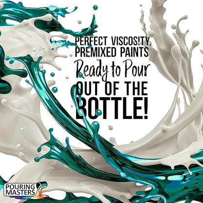 Pouring Masters Magic Aqua/Violet Iridescent Special Effects Acrylic Pouring Paint - Premium 8-Ounce Pre-Mixed Fluid Acrylic Paint - Fluid Art Supplies for Canvas, Wood, Paper, Tile & Rocks