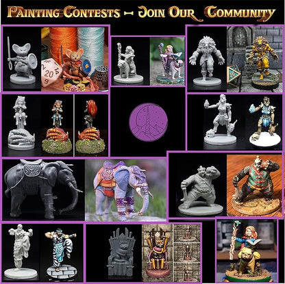 Wildspire Hero, Player-Character, NPC DND Miniatures, 28mm32mm Unpainted D&D Minis Dungeons & Dragons Figures D D Bulk Pathfinder Fantasy Tabletop Fantasy Minis Set