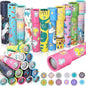 24 Pcs Classic Kaleidoscopes Educational Toys Return Gifts Paper Tumble Tube Prism Lens Old Fashioned Vintage Toys Party Favor Valentines Gift for Kids Stock Stuffer, Random Style(Cute Style)