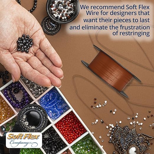 Soft Flex 21 Strand Beading Wire - Fine 0.14 Diameter - 30 Feet Design Wire