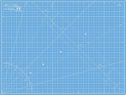 Elan Cutting Mat A2 Blue, Self Healing Cutting Mat 18x24 Inch, 5-Ply Craft Board Blue, Hobby Board for Crafts 18x24 Inch