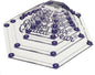 The Quilted Bear Hexagon Quilting Templates – 8 Clear Non-Slip Acrylic Quilt Templates for Precise Fabric Cutting & Stress-Free Machine Quilting - Ideal for Quilt & Sewing Supplies (¾–3")