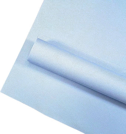 2 Sheets of Light Blue 14 Count Aida Cloth – 18 x 18 Inch Pre-Cut Fabric Squares – Cross Stitch Fabric – 100% Cotton – Ideal for Needlework & Embroidery – The Knotty Unicorn