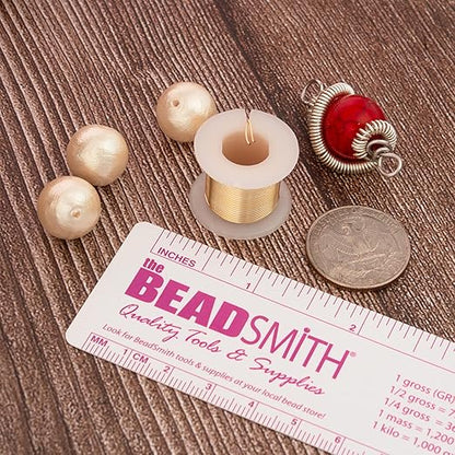 The Beadsmith Craft Wire Assortment - Tarnish-Resistant Copper Wire for Jewelry Making, 6-Pack, 0.75-Inch Mini Spools, 6 Yd Each, 24-Gauge, Assorted Colors, Medium Temper