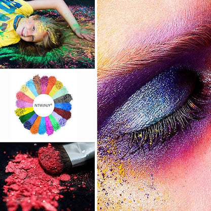 Mica Powder, 60 Color Resin Pigment, Natural Cosmetic Grade Shimmer Mica Powder for Epoxy Resin/Bath Bombs/Candle/Quicksand/Soap/Lip Gloss/Slime. Candle Dye,Soap Making Dye