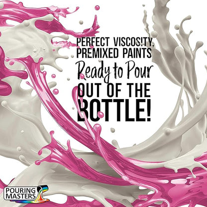 Pouring Masters Wild Rose Magenta Ready to Pour Acrylic Pouring Paint - Premium 8-Ounce Pre-Mixed Fluid Acrylic Paint - Fluid Art Supplies for Canvas, Wood, Paper, Tile & Rocks