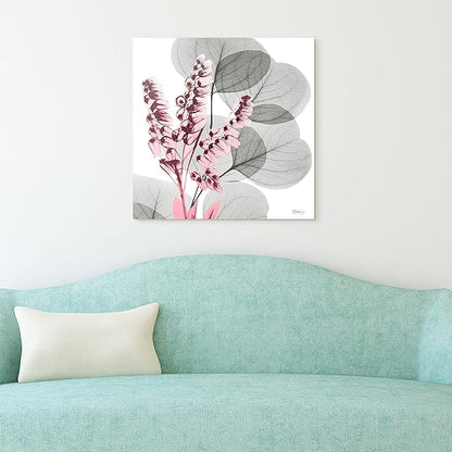 Empire Art Direct Frameless Free Floating Tempered Glass Panel Graphic Wall Art Ready to Hang, 24" x 24", Eucalyptus Bush 2