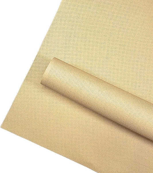2 Sheets of Wheat 14 Count Aida Cloth – 18 x 18 Inch Pre-Cut Fabric Squares – Cross Stitch Fabric – 100% Cotton – Ideal for Needlework & Embroidery – The Knotty Unicorn