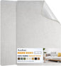 Azobur Couch Patch Repair Fabric,Microfiber Fabric, Self-Adhesive, for Sofa Repair and Upholstery, 2 Pieces, 9.5 x 11 inches (Light Gray)