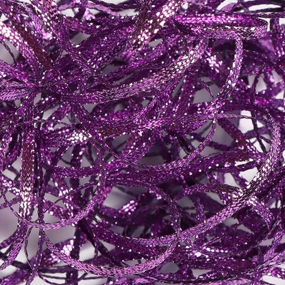 Purple Thin Ribbon 1/8 inch Metallic Braided Double Faced Ribbons Curling Ribbons for Balloon String Crafts Gift Wrapping Party Wedding Christmas Ornaments Decoration 7 Yard x 3 Rolls