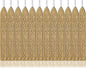 Yoption 12Pcs Sealing Wax Sticks with Wicks, Antique Gold Totem Fire Manuscript Seal Wax Sticks for Wax Seal Stamp (Antique Gold)