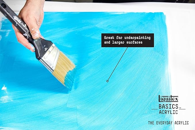 Liquitex BASICS Acrylic Paint, 250ml (8.5-oz) Tube, Light Green Permanent