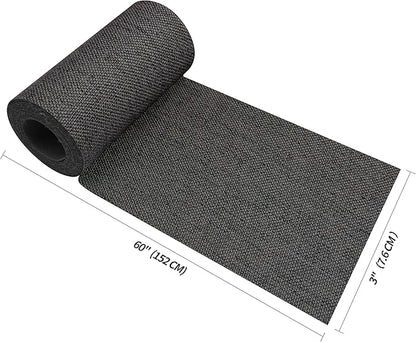 King Mountain Premium Linen Fabric Iron-on Repair Patch, Inside&Outside Fabric Repair Patch, 3"x60" with Backing Glue Linen Repair Decorative Patch kit (Linen-3"x60", Dark Grey)