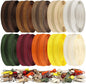 DOITEM 22.2 Yards/ 20 m 10 Pcs Assorted Colors #5 Nylon Coil Zippers, Sewing Zippers Endless Zips with 40 Pieces Zipper Sliders for DIY Sewing Tailor Craft Supplies