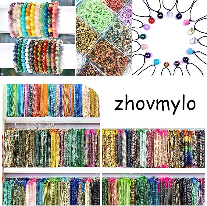 10mm Garnet Red Glass Crystal Beads Smooth Round Stone Beads with Energy Power for DIY Jewlery Bracelets Making 76pcs 2 Strands 32"