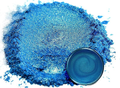Eye Candy Mica Powder Pigment “Rainbow Blue” (50g) Multipurpose DIY Arts and Crafts Additive | Woodworking, Epoxy, Resin,Natural Bath Bombs, Paint, Soap, Nail Polish, Lip Balm