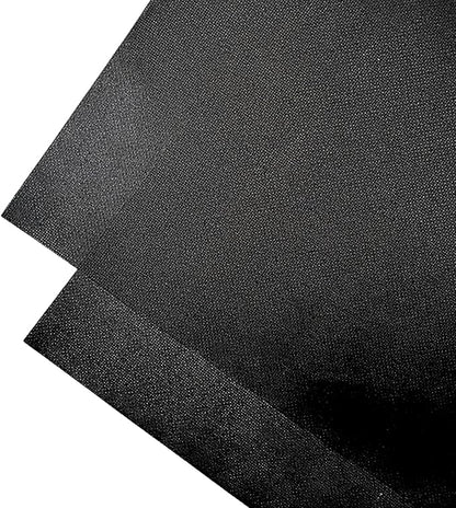2 Sheets of Black 14 Count Aida Cloth – 18 x 18 Inch Pre-Cut Fabric Squares – Cross Stitch Fabric – 100% Cotton – Ideal for Needlework & Embroidery – The Knotty Unicorn
