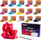 MTBJZJ Mica Powder for Resin, 15 Colors - 20g/Bottle of Epoxy Resin Color Pigment,for Candle Dye, Lip Gloss Pigment, Soap Making, Slime Colorant, Paint, Bath Bombs,Nail Polish and Eye Shadow