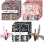 Origami 6x6 Paper Kit 150 Sheets 150 Vivid Colors Double Sided Same Printed Traditional Patterns Square for Arts Crafts Projects Japan Traditional Chiyo.Ethnic Style