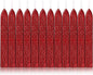 Yoption 12 Pcs Sealing Wax Sticks with Wicks, Antique Wine Red Wax Seal Sticks for Wax Seal Stamp, Wedding Invitations, Christmas, Gift Wrapping, Envelops Sealing (Antique Wine Red)