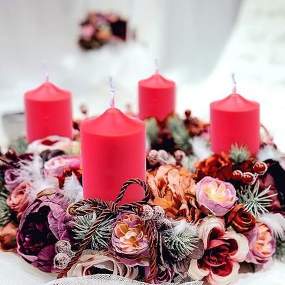 MILIVIXAY 2PCS Pillar Candle Mold -Height: 3.0inch,Diameter:2.0inch-30ft Long Wicks, 2pcs Wick Holders, a Mold Sealer and a Lead Wire Included as a Gift.
