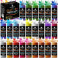 24 Color Pigment Paste for Epoxy Resin Set [ Glitter Series ] – Opaque Epoxy Pigment, Epoxy Dye Paste & High Concentration Mica Powder for Resin Art, Jewelry, Tumblers, Coasters & Crafts
