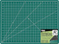 U.S. Art Supply 18" x 24" Self-Healing Cutting Mat 5-Ply - Double-Sided Green/Black Craft Mat, Non-Slip Cutting Mats for Crafts, Sewing, Quilting, Scrapbooking