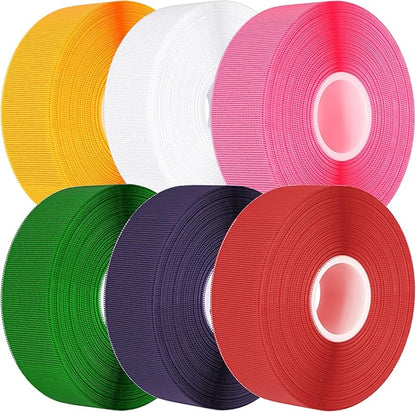 6 Pack Thimble Tape for Hand Sewing,1.6CM*15M Thimbles for Hand Sewing,Soft & Breathable Cotton Gauze Sewing Finger Protector for Embroidery, Needlework, Needlepoint,Knitting(Multicolor)