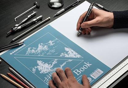 Bachmore Sketchpad 9X12 Inch (68lb/100g), 100 Sheets of Spiral Bound Sketch Book for Artist Pro & Amateurs | Marker Art, Ink Art, Colored Pencil, Acrylic Paint, Charcoal for Sketching