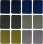 Johnson & Smith Iron On Patches - 12-Piece Iron On Patch for Clothing, Pants Repair - Adhesive Fabric Patches - Easy to Use, No Sewing Needed - Cool Rectangle Patches – Green and Navy