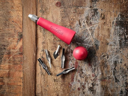 Speedball Block Printing Tool Set (4-Piece) - Includes Linocut Carving Tool, Roller Brayer, Printmaking Baren, and Bench Hook - Made in USA