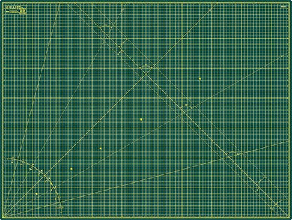 Elan Cutting Mat A0 Green, Extra Large Self Healing Cutting Mat 36 x 48 Inch, 5-Ply Craft Board Green, Hobby Board for Crafts 36x48 Inch
