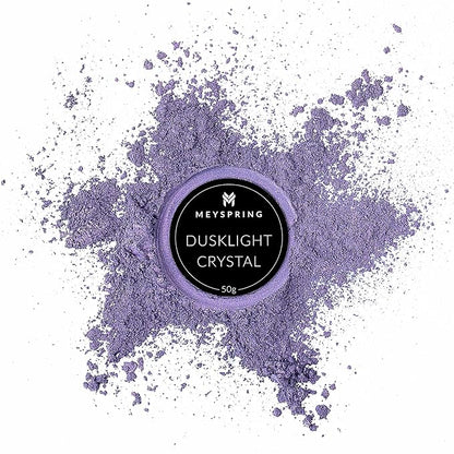 MEYSPRING Dusklight Crystal - Two Tone Violet Mica Powder for Epoxy Resin - Color Shifting Pigment - Purple Resin Dye - Skin-Safe and Cosmetic Grade