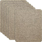 Azobur Coarse Linen Repair Patches, 6 Piece Self-Adhesive Linen Fabric Patches, Multi Color, Can be Used for Linen Sofa Repair and Linen Clothes Repair, Quick Fix Sofa.(Khaki)