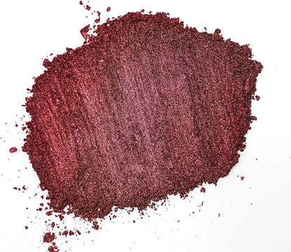 Shiraz Red Mica Powder for Epoxy Resin 56g / 2oz. Jar - TECHAROOZ 2 Tone Resin Dye Color Pigment Powder for Lip Gloss, Nails, Colorant for Slime Bath Bombs Soap Making & Polymer Clay