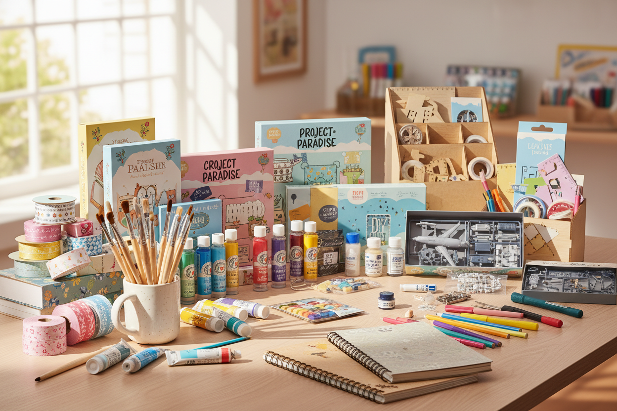 Discover Joyful Hobbies, your go-to destination for quality hobby goods that inspire creativity and fun. From craft kits to DIY supplies, painting tools, and model-building sets, we provide everything you need to explore new hobbies, create amazing projects, and enjoy every moment of your creative journey. (make it real photo)